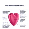 Satisfyer cutie heart - stimulateur clitoridien