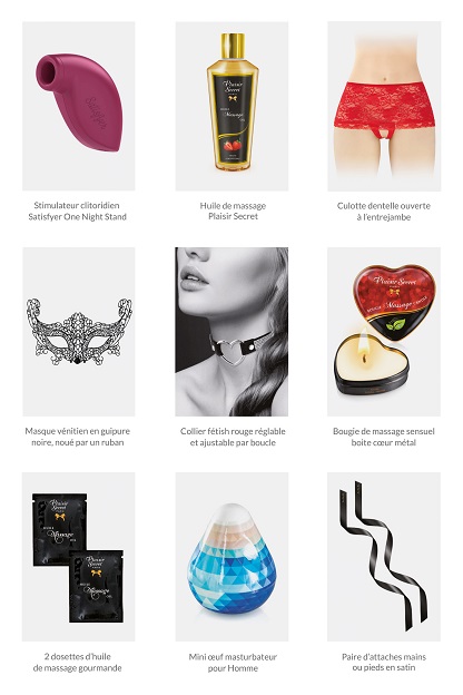 Coffret cadeau d'amour