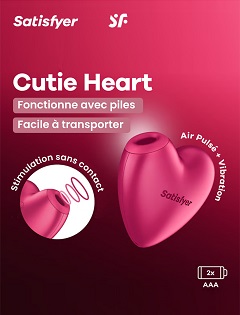 Satisfyer cutie heart - stimulateur clitoridien