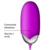 Abner, œuf vibrant silicone connecté