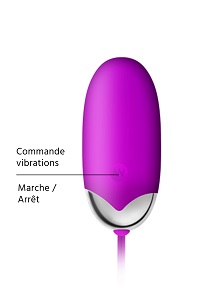 Abner, œuf vibrant silicone connecté