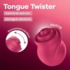 Tongue expert - vibromasseur rabbit avec langue
