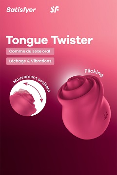 Tongue expert - vibromasseur rabbit avec langue