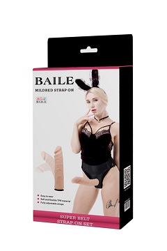 Mildred - strap-on et gode squelette (21cm)