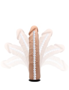 Mildred - strap-on et gode squelette (21cm)