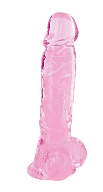 Pure jelly, gode ventouse xl réaliste rose 22cm