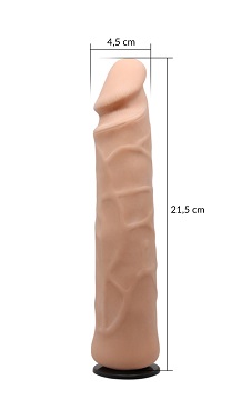 Mildred - strap-on et gode squelette (21cm)