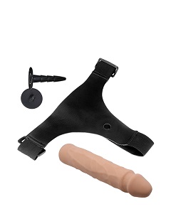 Mildred - strap-on et gode squelette (21cm)