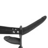 30 Gode ceinture double strap-on vibrant noir