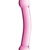31 Glossy toys n°7, double gode en verre rose 22,5cm
