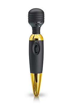 Power wand, vibromasseur wand noir et or
