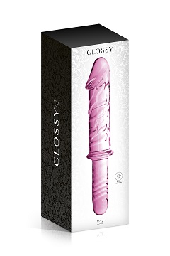 35 Glossy toys n°12, gode réaliste en verre