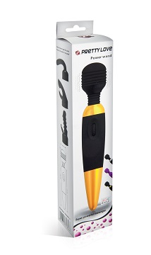 Power wand, vibromasseur wand noir et or