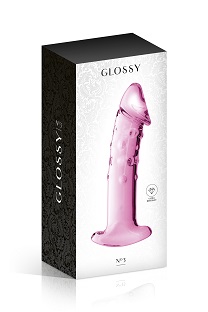 37 Glossy toys n°3, gode réaliste en verre