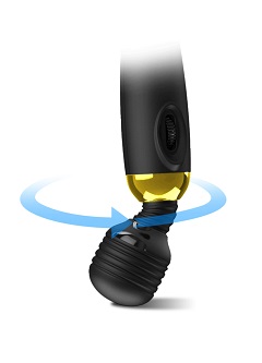 Power wand, vibromasseur wand noir et or