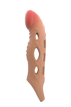 Brad, gaine pénis vibrante nervurée
