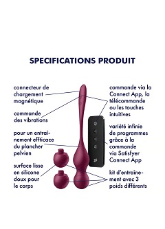 Satisfyer love birds boules de geisha vibrantes