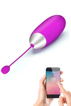 Abner, œuf vibrant silicone connecté