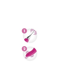 Accuracy, vibromasseur et stimulateur de clitoris 2 en 1 rose
