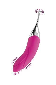 Accuracy, vibromasseur et stimulateur de clitoris 2 en 1 rose