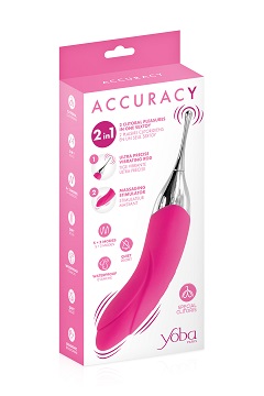 Accuracy, vibromasseur et stimulateur de clitoris 2 en 1 rose