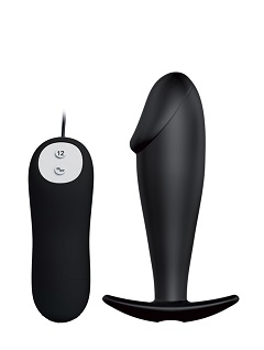 Plug anal vibrant pénis télécommandé