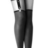 Garter with bow black