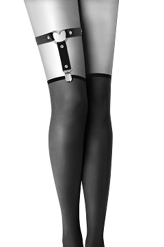 83 Garter with bow black