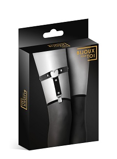 Garter with bow black
