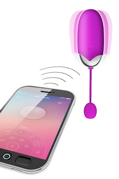 Abner, œuf vibrant silicone connecté