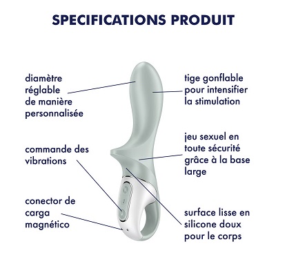 Satisfyer vibromasseur anal air pump booty 3