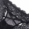 Culotte ouverte croisée en dentelle