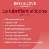 Gel lubrifiant sans parfum à base de silicone,